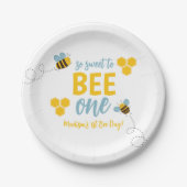 Sweet to Bee Een 1e Bijendag Verjaardagsfeest Papieren Bordje (Voorkant)