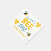 Sweet to Bee Een 1e Bijendag Verjaardagsfeest Servet (Hoek)