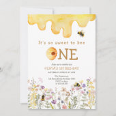 Sweet to Bee Een Schattige Honey Meisje Eerste Ver Kaart (Voorkant)