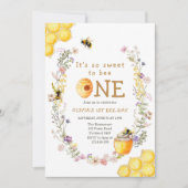 Sweet to Bee Een Schattige Honey Meisje Eerste Ver Kaart (Voorkant)