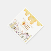 Sweet to Bee Een Schattige Honey Meisje Eerste Ver Servet (Hoek)