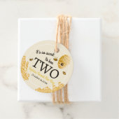 Sweet To Bee Two Second Birthday Bees Honeycomb Bedankjes Labels (In situ)