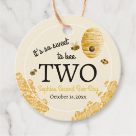 Sweet To Bee Two Second Birthday Bees Honeycomb Bedankjes Labels