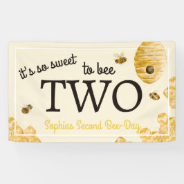 Sweet To Bee Two Second Birthday Bees Honeycomb Spandoek