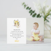 Sweet to Bee' Verjaardagsfoto Bedankkaart (Staand voorkant)