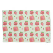Sweet Toast and Strawberry Jam Pattern Kussensloop (Voorkant)