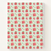 Sweet Toast en aardbeienjam Notitieboek (Achterkant)