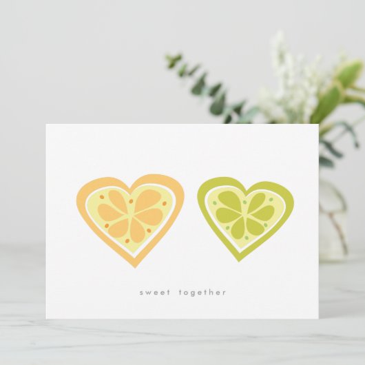 Sweet Together sparen de Datum Save The Date (Staand voorkant)