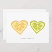 Sweet Together sparen de Datum Save The Date (Voorkant / Achterkant)