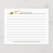 Sweet Tooth Fairy - Dessert Recept Kaart (Achterkant)