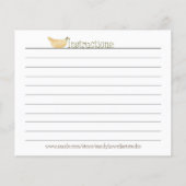 Sweet Tooth Fairy - Dessert Recept Kaart (Achterkant)