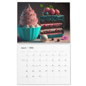 Sweet Tooth, kleurrijke kake-desserts Kalender (Mar 2026)