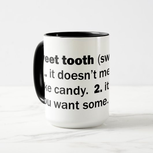 Sweet Tooth Mok (Voorkant links)