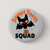 Sweet Tooth Squad Halloween Button - Bat (Voorkant)