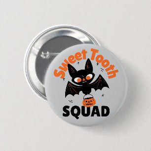 Sweet Tooth Squad Halloween Button - Bat