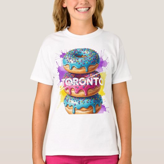 Sweet Toronto, Bright Donuts beroemd gemaakt door  T-shirt (Voorkant)