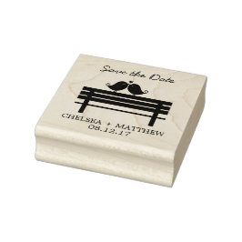 Sweet Tortelduifjes bruiloft Rubberstempel