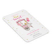 Sweet traktatie kar verjaardagsfeestje uitnodiging magneet (Rechterzijde)