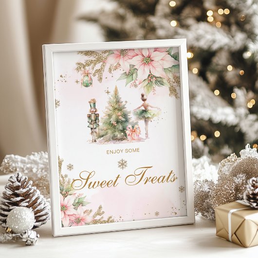 Sweet traktaties Winter Onederland Verjaardag Poster