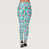 Sweet trakteert cupcakes ontwerp leggings (Achterkant)