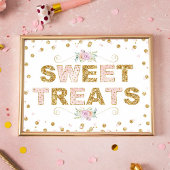 Sweet Treat Birthday Party Dessert Table Sign Poster