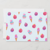 Sweet Treat Birthday Party Invitation Kaart (Achterkant)