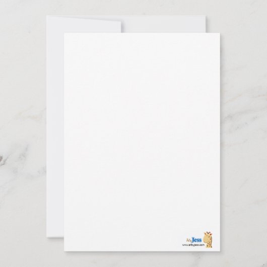 Sweet Treat Blue First 1st Cupcake Birthday Kaart (Achterkant)