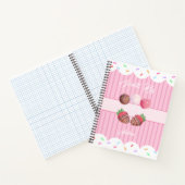 Sweet Treat Chocolate Aardbeien en Cake Poppen Notitieboek (Binnen)