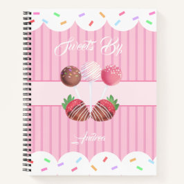 Sweet Treat Chocolate Aardbeien en Cake Poppen Notitieboek