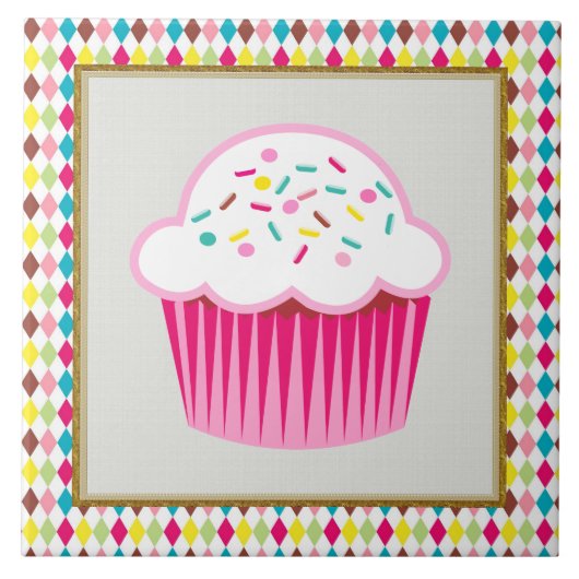 Sweet Treat Cupcake Kitchen of Restraunt Tile Tegeltje (Voorkant)