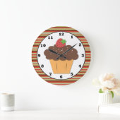 Sweet Treat Cupcake Wall Clock Grote Klok (Huis)