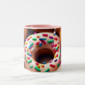 Sweet Treat donut: Tweekleurige Koffiemok (Center)