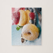 Sweet Treat Framboos Blauwe bessen Gedroogde Donut Legpuzzel (Verticaal)