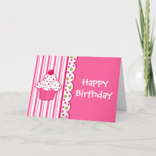 Sweet Treat Girl's Birthday Wenskaart Kaart