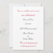 Sweet Treat Invitation Kaart (Achterkant)