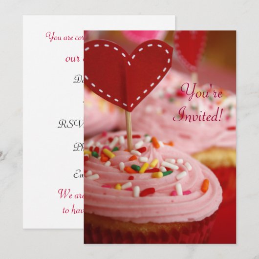 Sweet Treat Invitation Kaart (Voorkant / Achterkant)