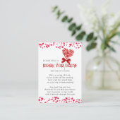 Sweet Treat Lieverd Shower Book for Baby Informatiekaartje (Staand voorkant)