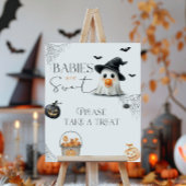 Sweet Treat Little Boo Baby shower Halloween Poster