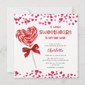 Sweet Treat Little Sweeite Baby shower Invitat Kaart (Voorkant)