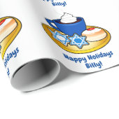 Sweet Treat op Hanukkah Name  Cadeaupapier (Rol Hoek)
