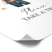 Sweet Treat Pumpkin Rustic Herfst Baby shower Poster (Hoek)