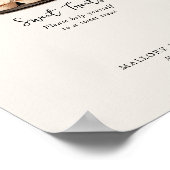 Sweet Treat Rustic Neutral Vintage Wedding Sign Poster (Hoek)