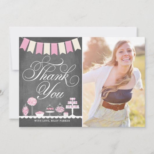 Sweet Treates Bedankt met foto (Voorkant)