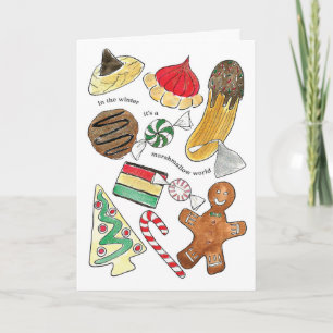 Sweet Treates Folded kerstkaart Aankondiging