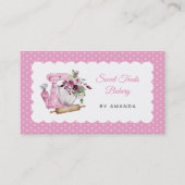 Sweet Treats Bakery Pink Visitekaartje (Voorkant)