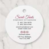 Sweet Treats Bakkerij Bedankjes Labels (Achterkant)