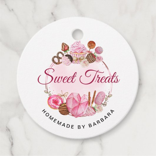 Sweet Treats Bakkerij Bedankjes Labels (Voorkant)