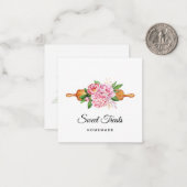 Sweet Treats Bakkerij Dank u Notitiekaartje (Voorkant / Achterkant in situ)