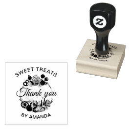 Sweet Treats Bakkerij Dank u Rubberstempel