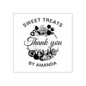 Sweet Treats Bakkerij Dank u Rubberstempel (Afrduk)